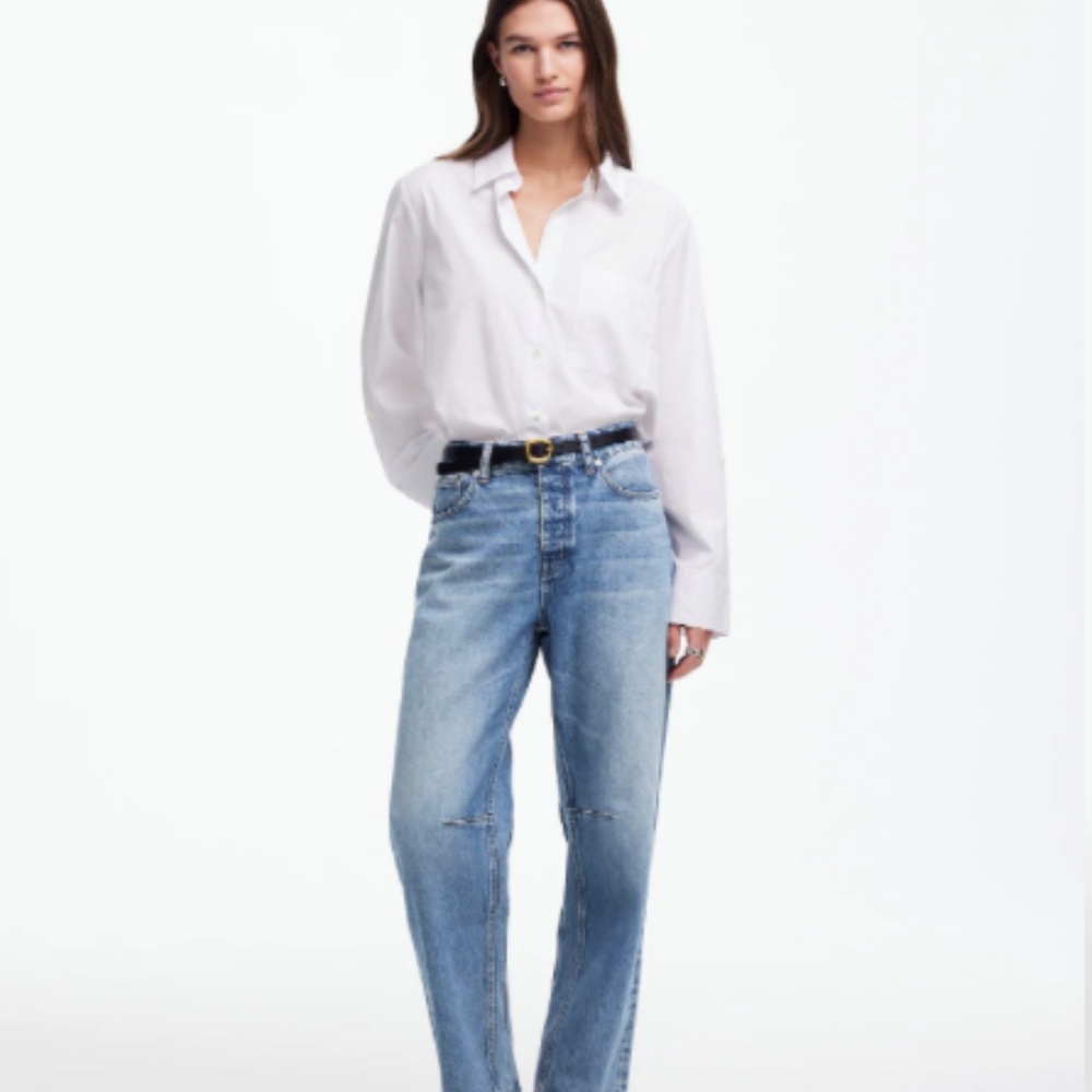The Darted Barrel-Leg Jean in Dobbins Wash